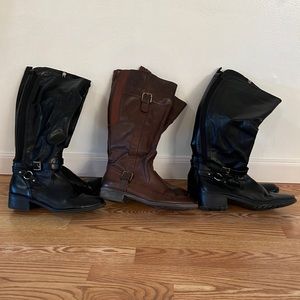 Women Fall/winter Boots size 10 (3 boots)